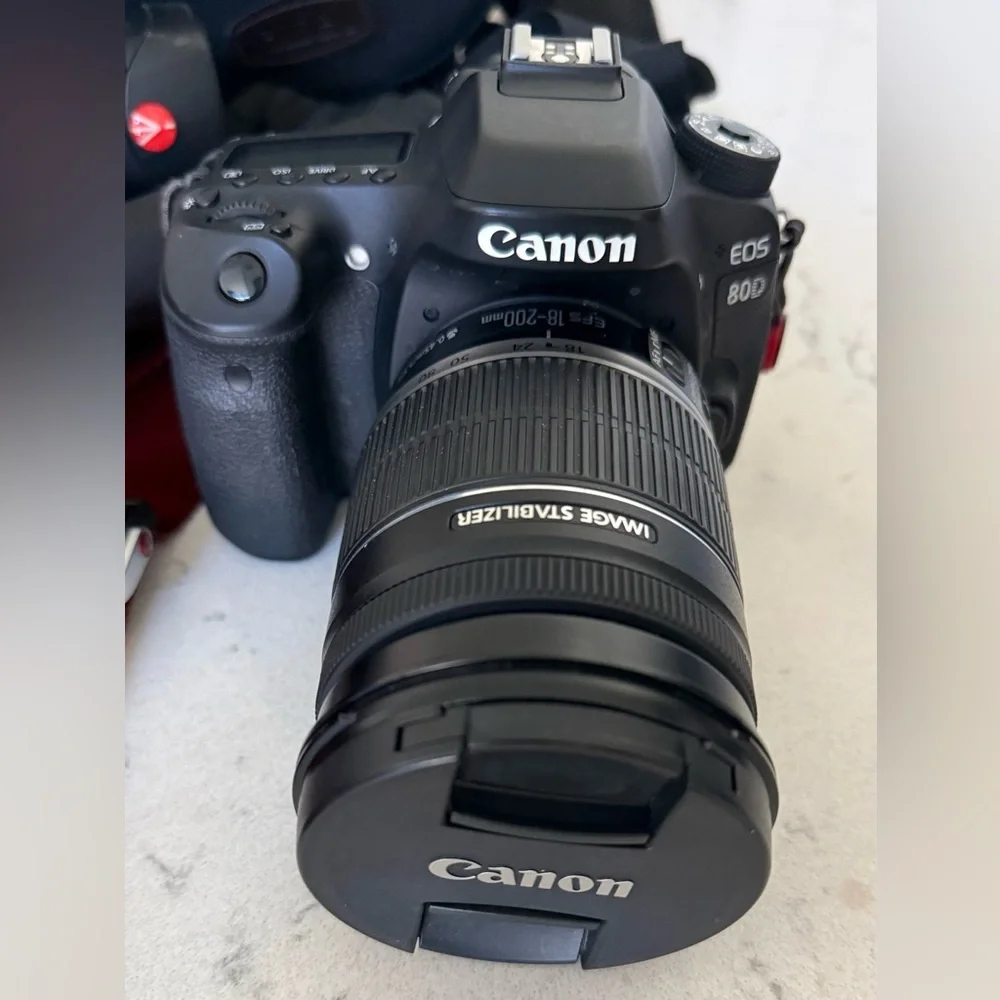 Canon EOS 80D Black DSLR with Lens